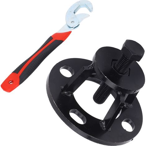 Outil de démontage du carter de frein de tricycle en acier au carbone, universel, pour réparation automobile, avec clé. (1/5)