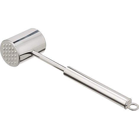 Attendrisseur de viande, maillet à viande, outil pour attendrir les steaks, le bœuf et la volaille. Construction robuste avec poignée ergonomique. (1/4)