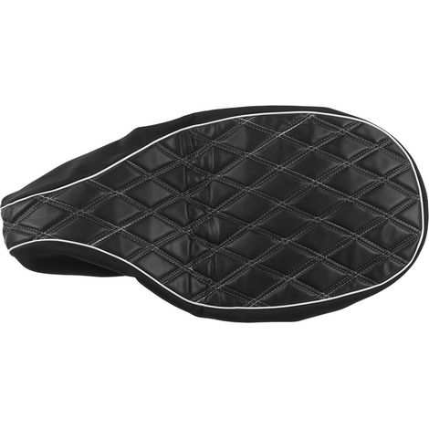 Schwarzer Ledersitzbezug für Vespa 125/150 Sprint Fast Ts Super Vbb Vba Vnb GTR GL (1/5)