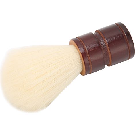 Brosse à raser pour homme, en nylon doux, manche en bois, outil professionnel de nettoyage et d'entretien de la barbe (1/5)