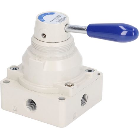Robinets pneumatiques à levier rotatif 2 positions 4 voies, commutateur de contrôle de débit, accessoire 4HV310-10 (1/5)