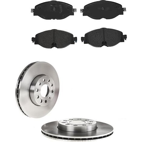 KIT FRENI ANTERIORI compatibile con SEAT LEON SC (5F5) - DISCHI + PASTIGLIE OEM: P 85 126 , P 85 137 , P 85 167 / 17521 , 17558 , 18430 /SOSTITUZIONE DIRETTA/BASSA POLVERE/SILENZIOSO (1/5)