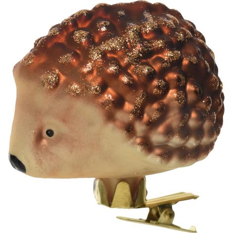 Weihnachtsdeko Igel Braun 7,5 cm - Glas (1/4)
