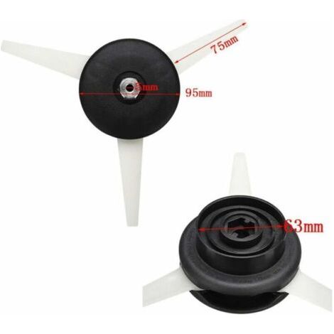 NALOOKAMIC Tête de débroussailleuse et 12 lames de rechange en plastique pour Stihl Polycut 6-3 FS38 FS40 FS45
