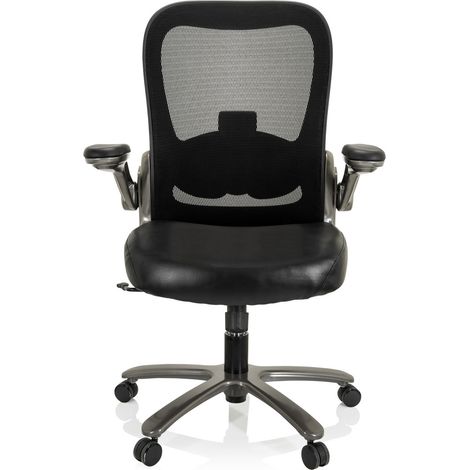 [NEUWERTIG] B-Ware Hjh Office Bürostuhl Stuhl Xxl Netzstoff Kunstleder Schwarz Lordosenstütze