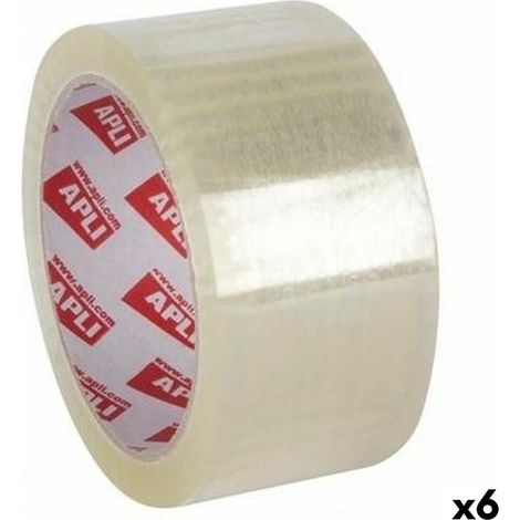Cinta Adhesiva Apli Transparente 48 mm x 132 m (6 Unidades) (1/2)