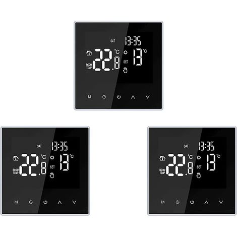 3X ME81H Thermostat Intelligent Contrôleur de Température Numérique Circulation Chauffage par Le Sol électrique Programmable (1/5)