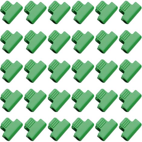 Lot de 30 pinces pour serre de 16 mm – Clips pour plantes de jardin, rangée, couverture, tunnel, cadre et ombrage (1/5)