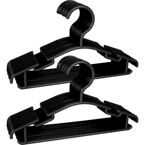 Lot de 40 cintres noirs pour vêtements de bébé et de garçons (1/5)