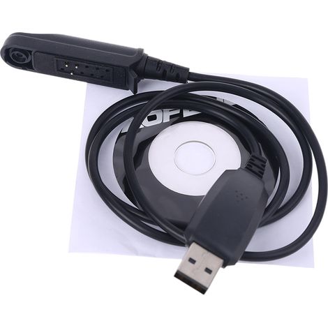 Câble de programmation USB étanche et CD de pilotes pour talkie-walkie étanche BaoFeng UV-9R Pro, UV9R Plus, GT-3WP et UV-5S-AquaForge