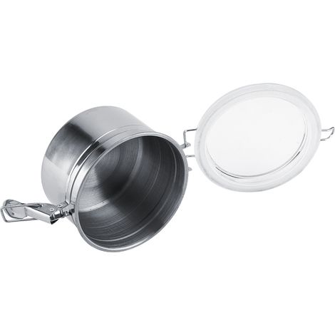 Boîte de Rangement Café Acier Inoxydable 800ml pour Thé, Sucre et Grains, Étanche Sous Vide (1/5)