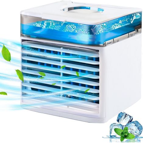 Aire acondicionado de mesa portátil 802985 Mini refrigerante cromoterapia 7 LED