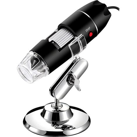 1 microscope numérique USB, endoscope portable avec 8 LED, grossissement 40x-1000x, compatible Windows/Mac/Linux/Android (1/5)