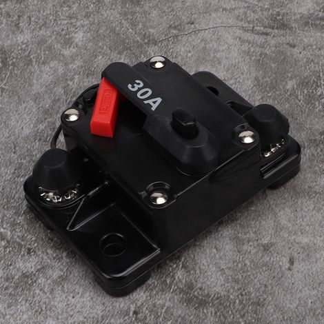 12V 30A/40A/60A Coupe-circuit réarmable en ligne pour autoradio, fusible auto-récupérable (30A) (1/4)