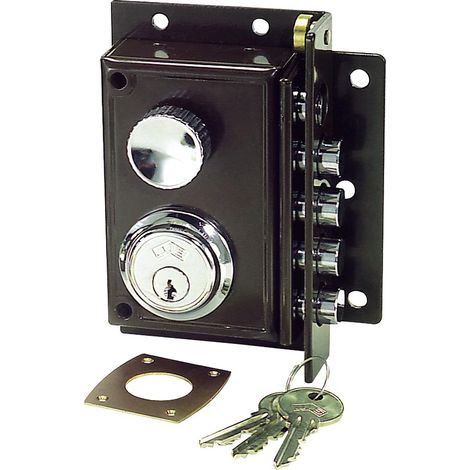 Jis 240 Lock verniciato marrone 11x7/destro (1/2)