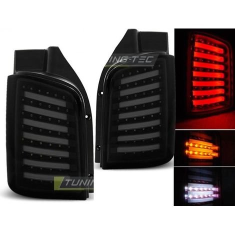Paire de feux VW T5 03-15 Full LED noir fume hayon