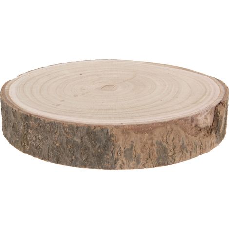 Echtholz Baumscheibe natur - Ø 29-34 cm - Holzscheibe zum Dekorieren, Bemalen oder Brandmalen