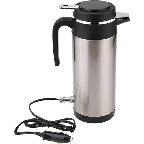 Bouilloire de voiture en acier inoxydable 1200 ml, allume-cigare, thermos électrique, chauffante (1/5)