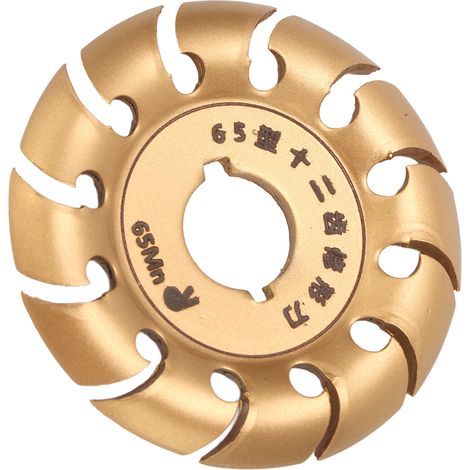 Meule en acier inoxydable, 12 dents, compatible avec les meuleuses d'angle, pour le bois, le caoutchouc et l'or. (1/5)