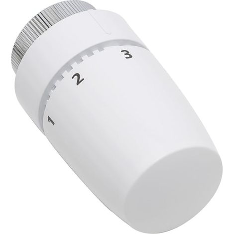 Tête thermostatique design blanc M30x1,5 à élément cire - Conecterm
