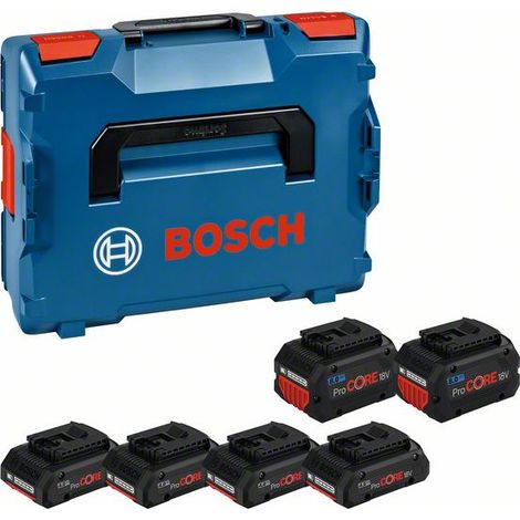 Multiset di batterie Bosch 4xProCore 4,0 Ah + 2xProCore 8,0 Ah in L-BOXX 136 (1/4)
