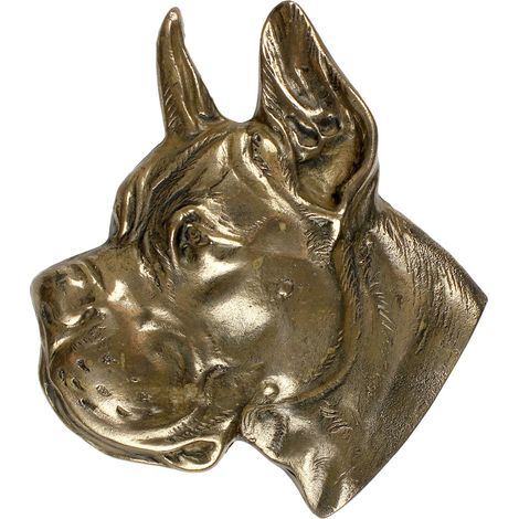 Gran Danés II: placa conmemorativa con un perro, nota de agradecimiento personalizada, premio, diploma con dedicatoria de la marca Art-Dog. (1/3)