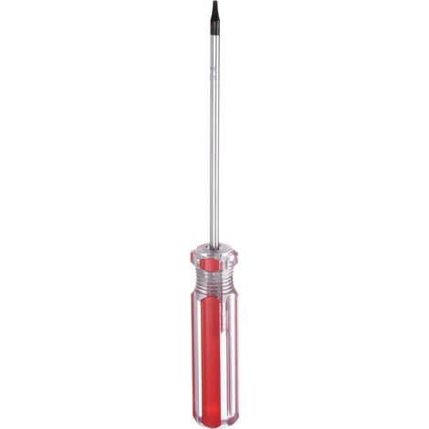 Tournevis Magnétique Torx Tige 3x75mm T5 Acier Rouge (1/5)