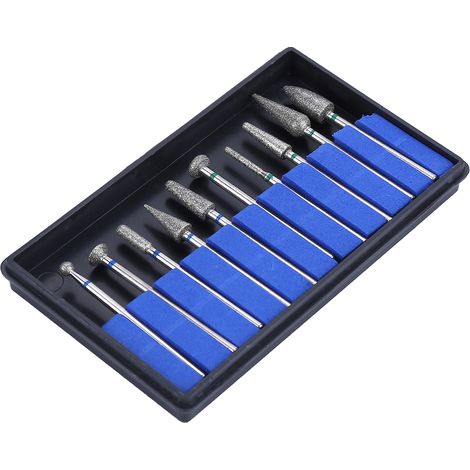 Ortviai Meuleuses dentaires en émeri naturel – 10 pièces, diamètre 2,35 mm, type C, pour polissage et meulage (1/5)