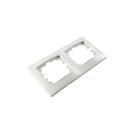 Rahmen für 2 horizontale Elemente Weiß 154x81x10mm Europa Solera Serie ERP72U (1/3)