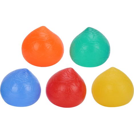 5 pièces Balle de Grip Main Exercice Poignet Antistress Silicone Massage Renforcement Musculaire Main (1/5)