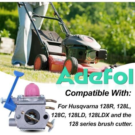 NALOOKAMIC Kit Carburateur pour Husqvarna 128R 128C 128L et 128 Series, Carburateur + Joint + Outil de Réglage + Filtre à Air + Bougie Débroussailleuse Pièces kit Réparation 11 en 1 (1/3)