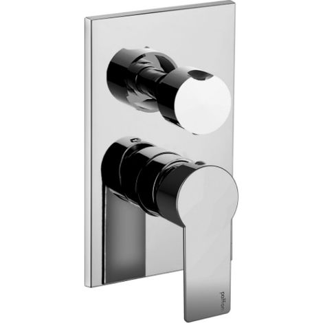 Miscelatore incasso doccia con deviatore 3 vie colore acciaio spazzolato Paffoni Tango TA019ST/M 3 uscite - Acciao inox - Steel Looking (1/3)
