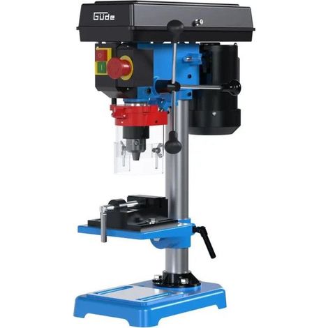 Güde – Perceuse à colonne 550W – Vitesse 600-2500 t/min – 5 vitesses – Mandrin B16 3-16 mm – Pour perçage précis métal et bois