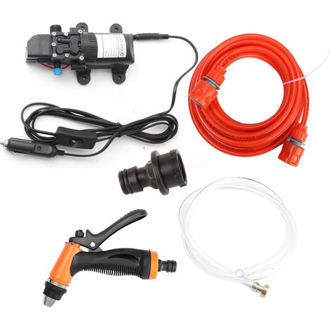 Kit de pompe haute pression 12V pour nettoyage auto, pulvérisateur électrique de lavage voiture, outil de lavage avec système de pompe puissant (1/5)