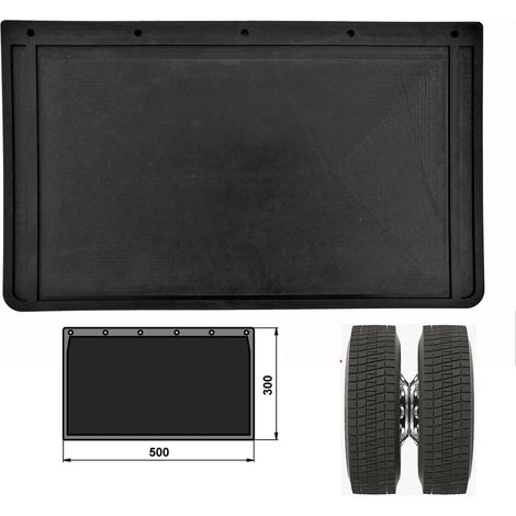 Guardabarros, faldón de goma para el paso de rueda trasero para ruedas gemelas 500x300 - 69903211