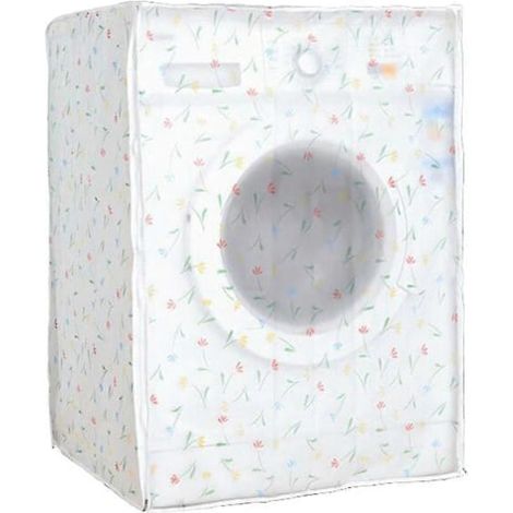 Housse de protection imperméable et anti-poussière pour machine à laver, housse de machine à laver automatique en PEVA de qualité supérieure pour la maison (60 x 55 x 82 cm)-AquaForge (1/2)