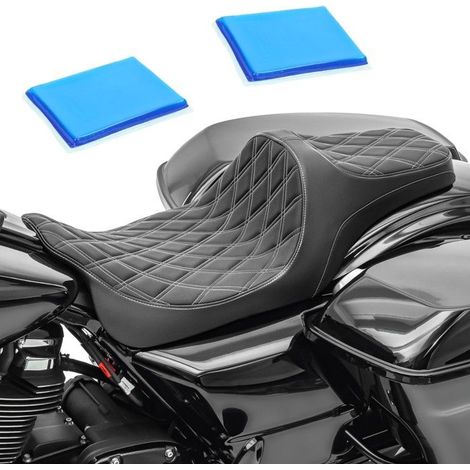 Selle Gel Biplace pour Harley Davidson Touring 08-25 Craftride FW6