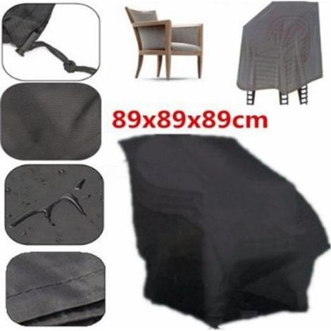 Housse protectrice - 89 x 89 x 120 cm - Étanche - Antipoussière - Anthracite (1/4)