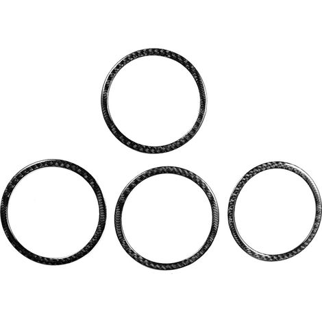 4-teiliges Set Autotür-Lautsprecherabdeckungen, Zierringe, Aufkleber, Rahmen, Carbonfaser, passend für F25 X3/F26 X4/F07 5GT (1/5)