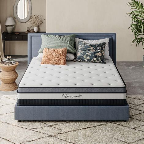 30 cm Matelas Boxtop Hybride Ressorts Mousse 7 Zones 90x200cm (1/5)