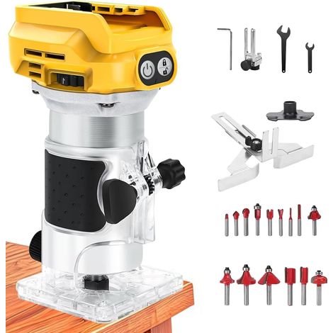 Cordless Wood Router for 20 V/18 V Battery, Edge Milling Cutter (1/5)