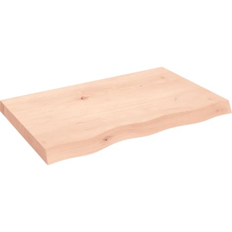 Maison Exclusive - Waschtischplatte 80x50x(2-6) cm Massivholz Unb