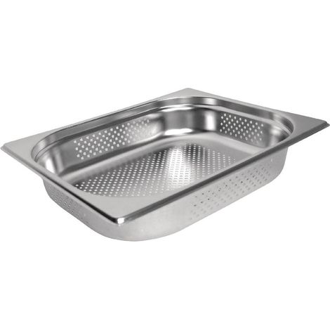 Bac Gastro Inox Perforé GN 1/2 - 150 mm - Vogue (1/3)