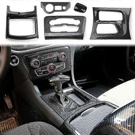Compatible avec le chargeur 2015-2022, panneau de commande central, levier de vitesse, porte-gobelet, interrupteur de phares, couvercle de bouton (1/5)