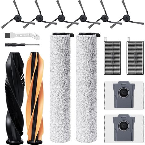 AQUATECHNICK - kit d'accessoires pour Dreame Aqua10 Ultra — brosses principales, latérales et filtres, rendement de nettoyage durable (1/5)