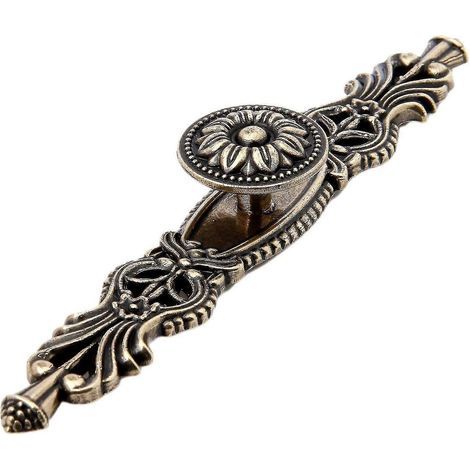 Poignée de porte rétro en bronze antique, idéale pour meubles de cuisine, placards et armoires. (1/5)