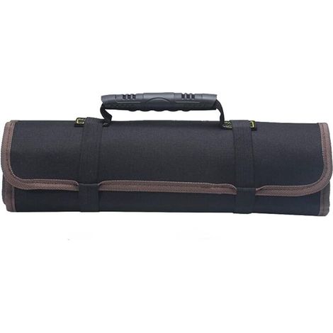 Portable Canvas Tool Bag for Electrician/Mechanic - Black (1/4)