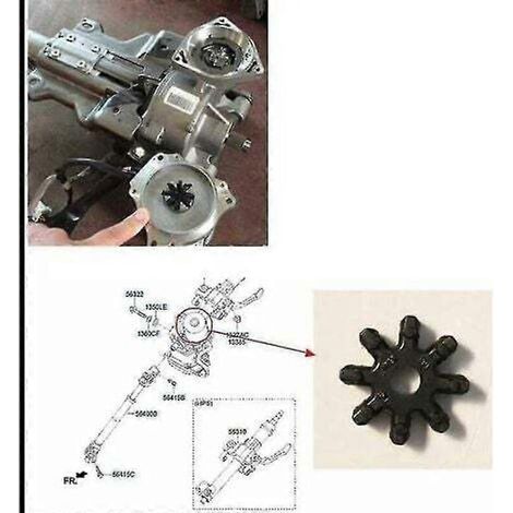 Accouplement flexible de colonne de direction pour Hyundai Kia Forte berline (2 pièces), en gel de silice, installation facile, référence 563152k000fff
