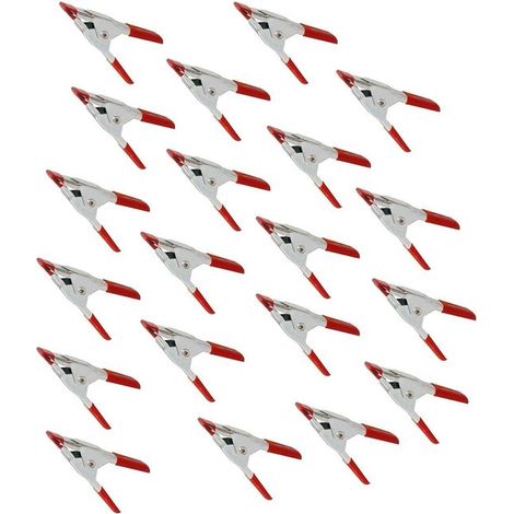 Pince métallique multifonctionnelle, pince crocodile à ressort pour tente, embout pointu de 5 cm/10 cm/15 cm, pince multifonctionnelle de type A pour le travail du bois