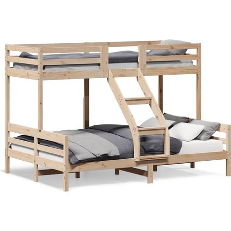 Lit superposé 80x200-140x200 bois de pin massif (1/5)